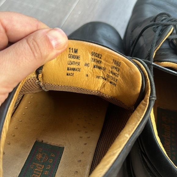 Timerberland Waterproof Men's Black Oxford Dress Leather Formal Shoes Tie Sz 11 - Picture 6 of 7